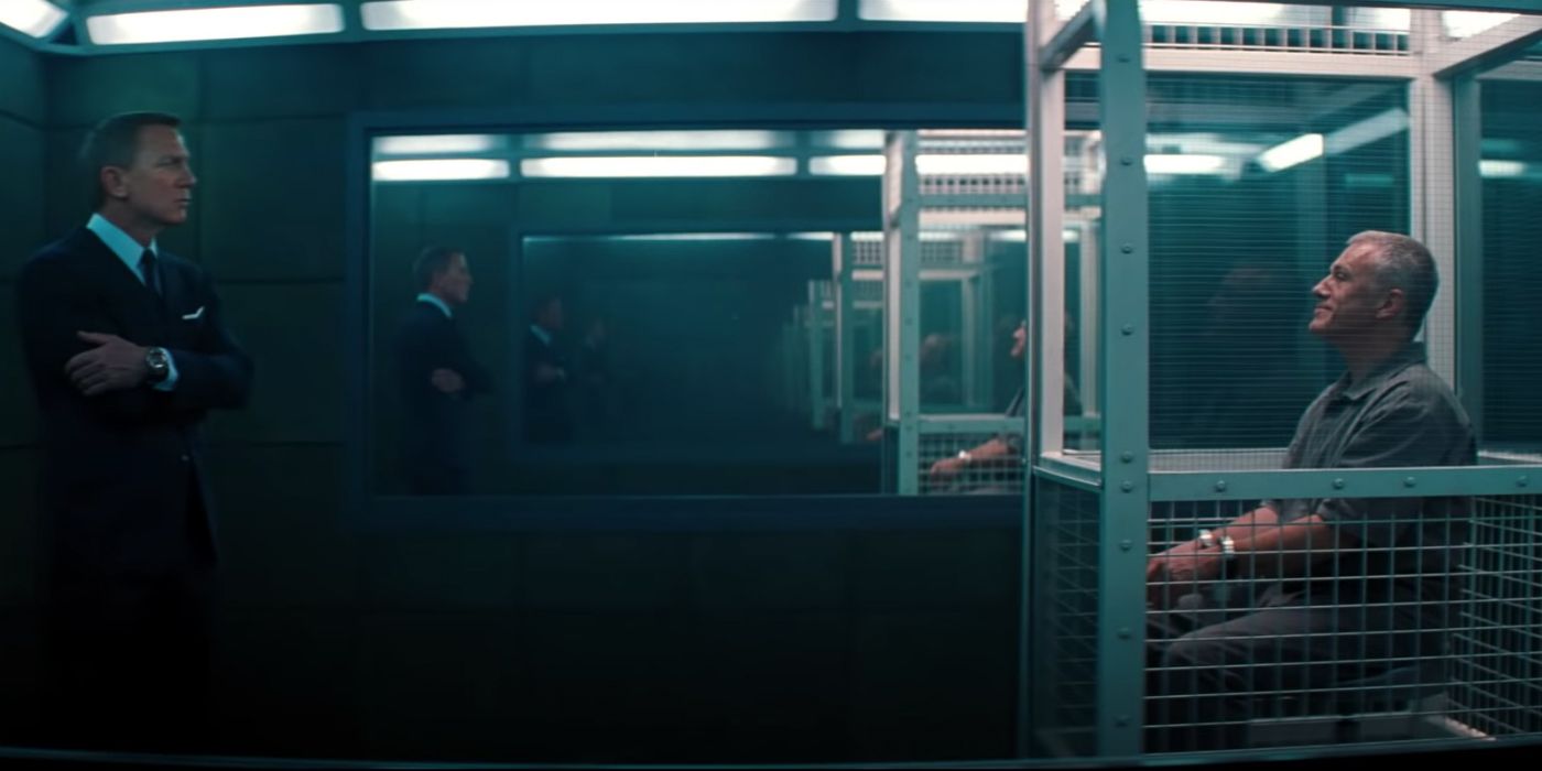No Time To Die Trailer daniel Craig as James Bond and Christoph Waltz as Blofeld