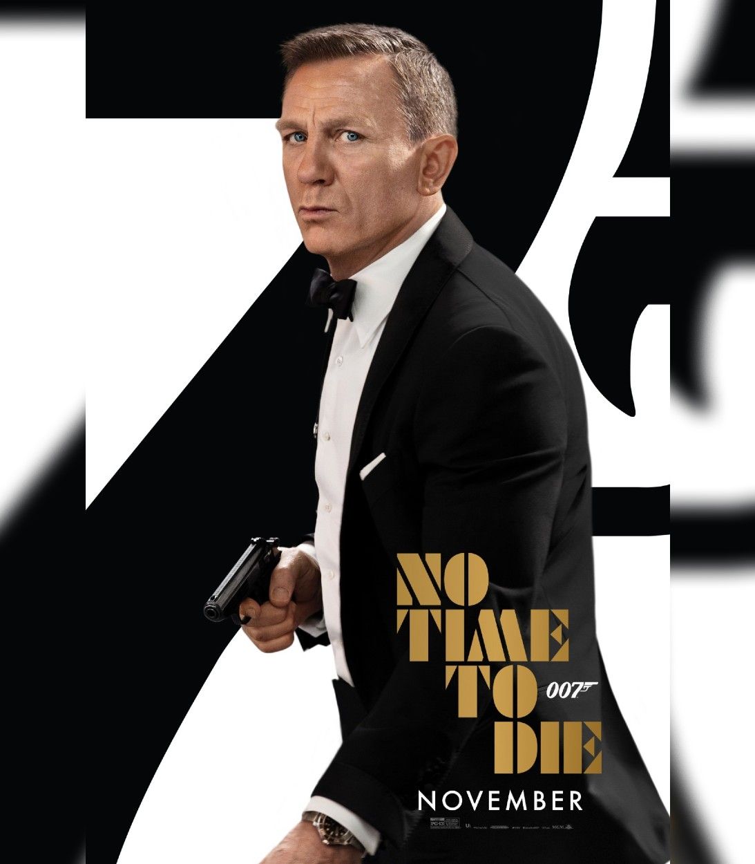 No Time to Die Daniel Craig poster vertical