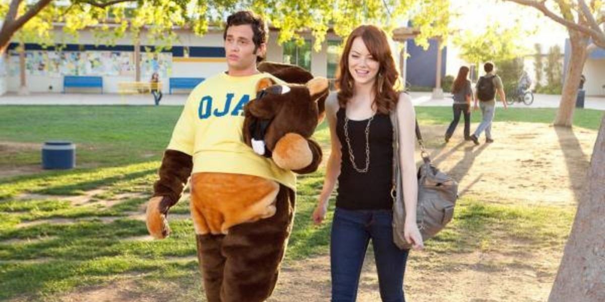 Olive and Todd as the Woodchuck in Easy A