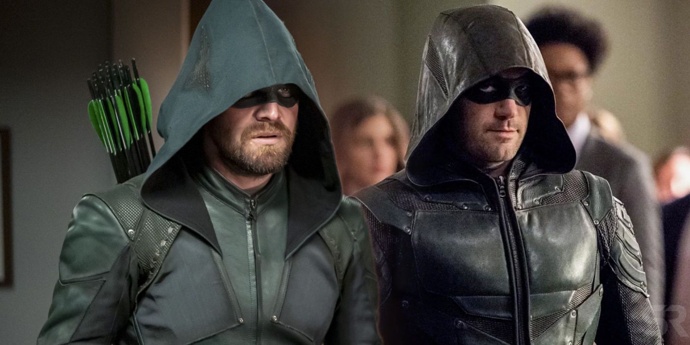 Oliver Queen and Tommy Merlyn in Green Arrow Suit