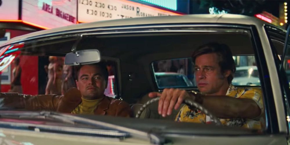 Cliff drives Rick around in Once Upon A Time In Hollywood