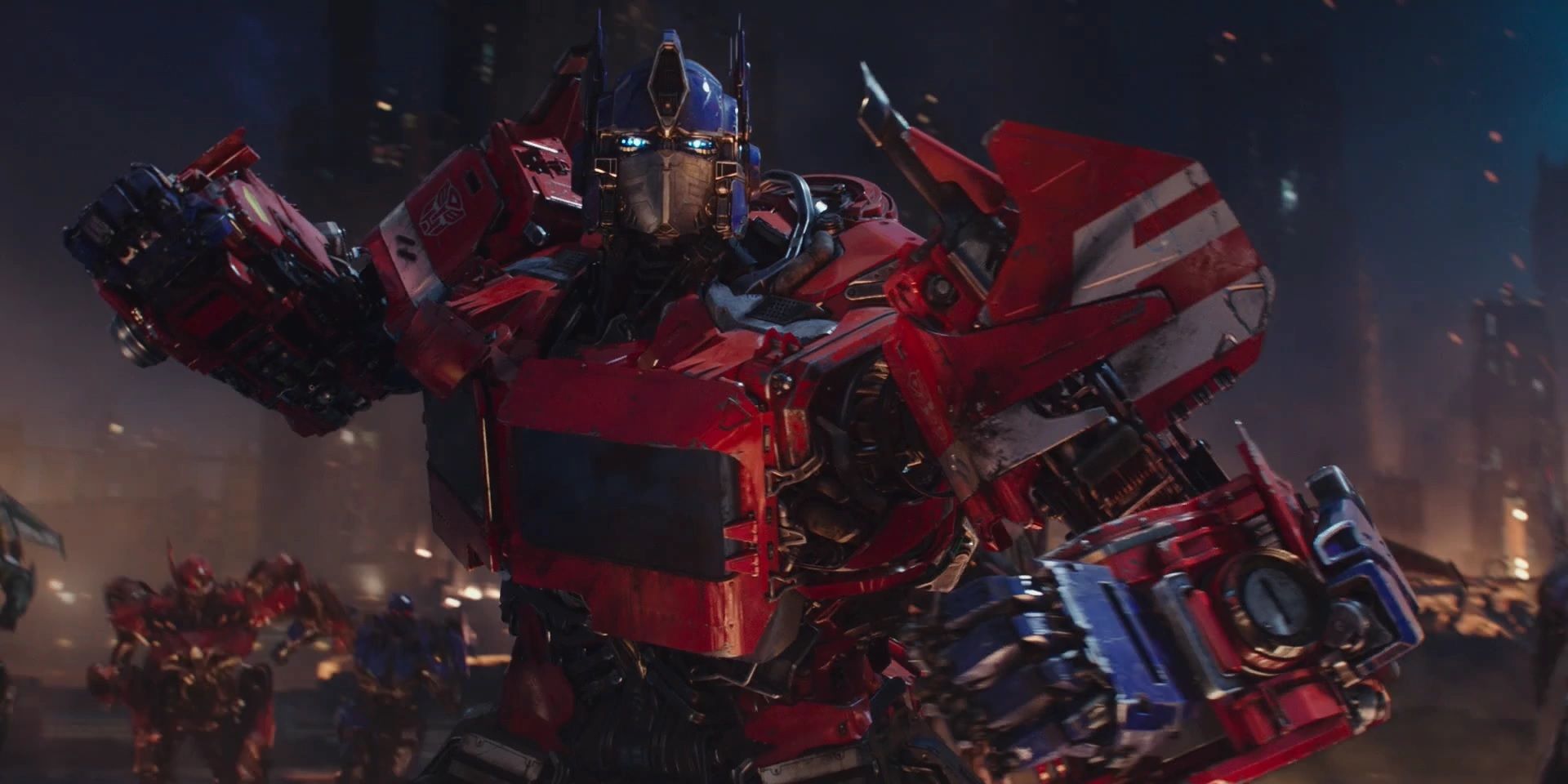 Optimus Prime in the opening scene of Bumblebee