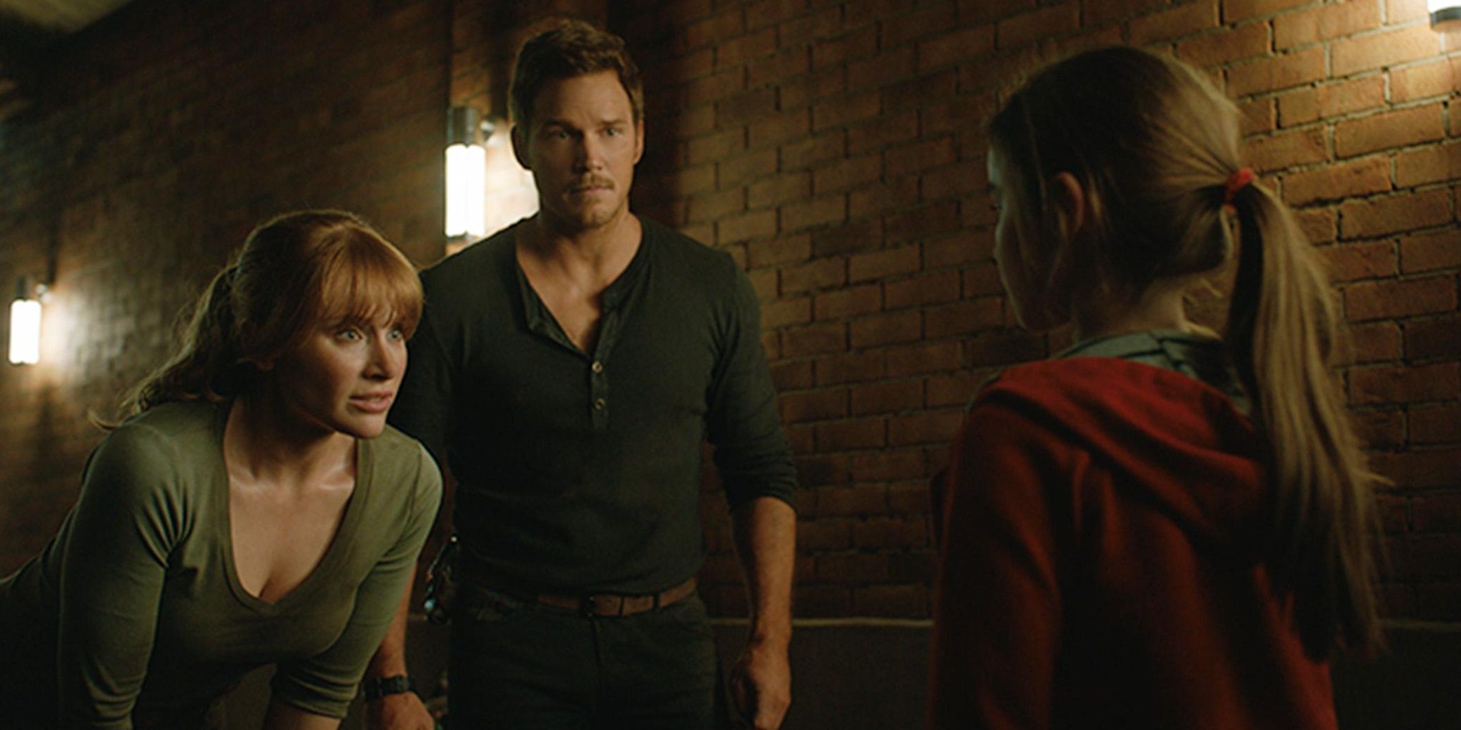 Owen, Claire, and Maisie in Jurassic World Fallen Kingdom