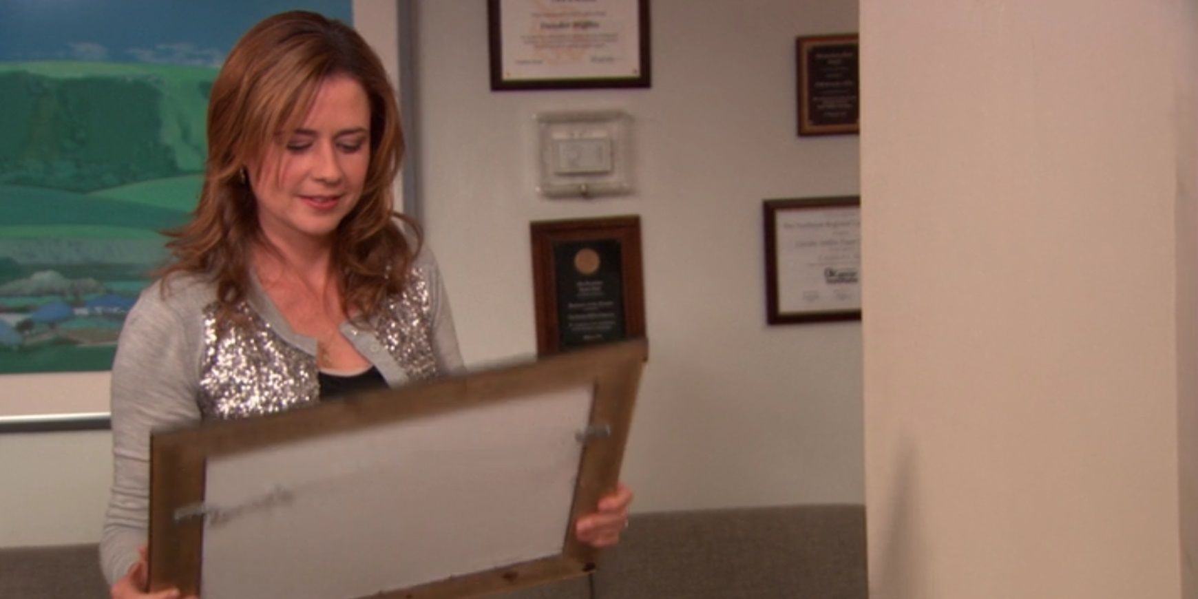 Pam in The Office finale