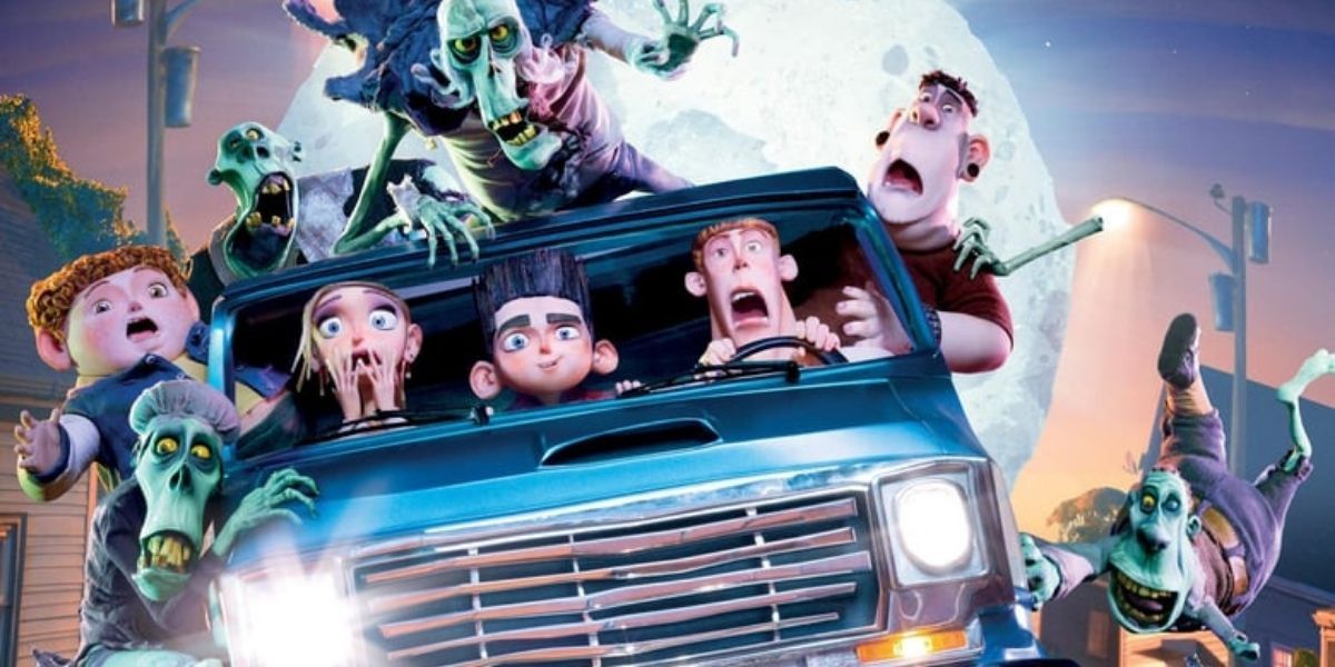 Norman and his friends escaping zombies in ParaNorman