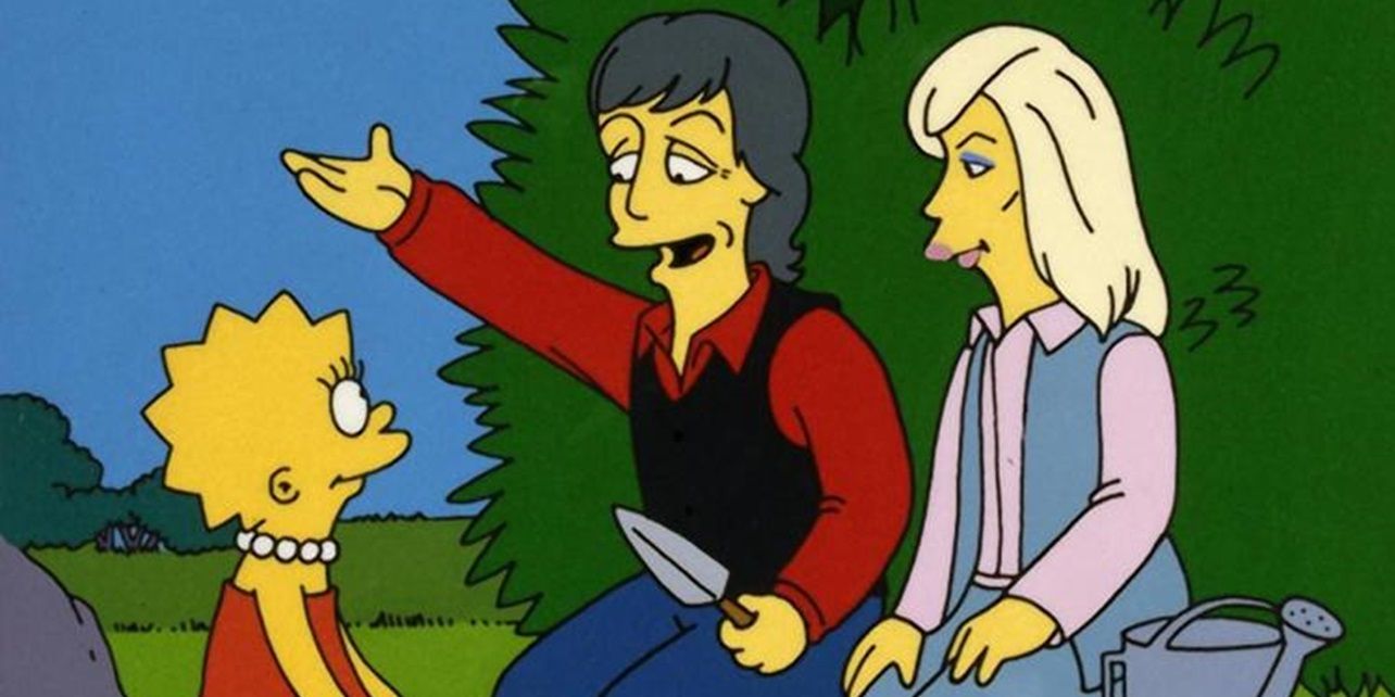 Paul and Linda McCartney in The Simpsons
