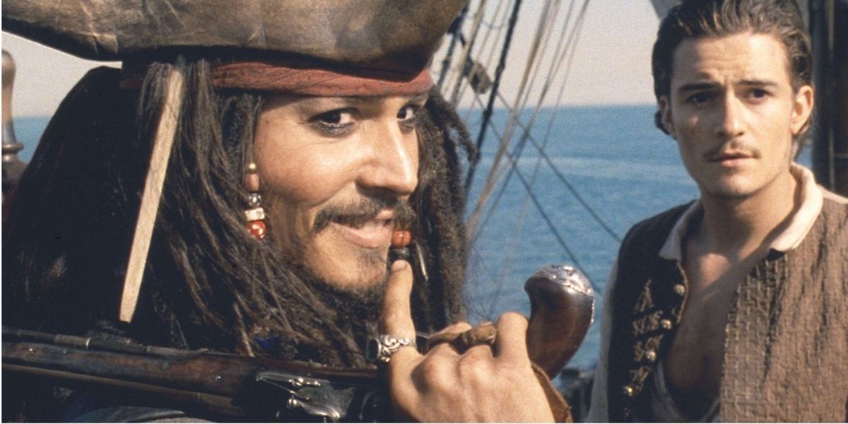 Jack Sparrow and Will turner sailing
