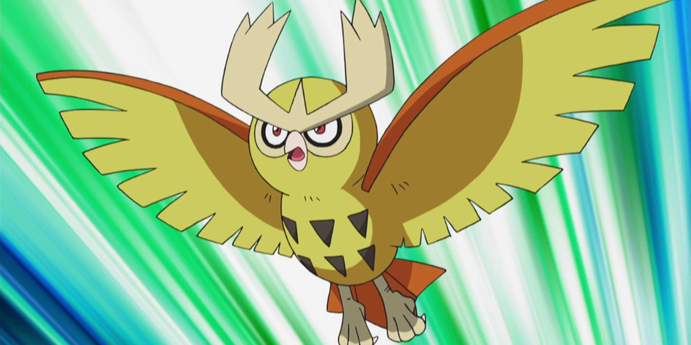 Pokemon Shiny Noctowl Ash Anime