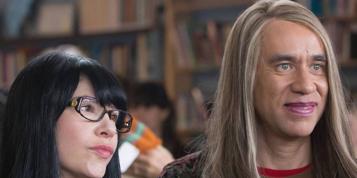Close up of the main characters from Portlandia