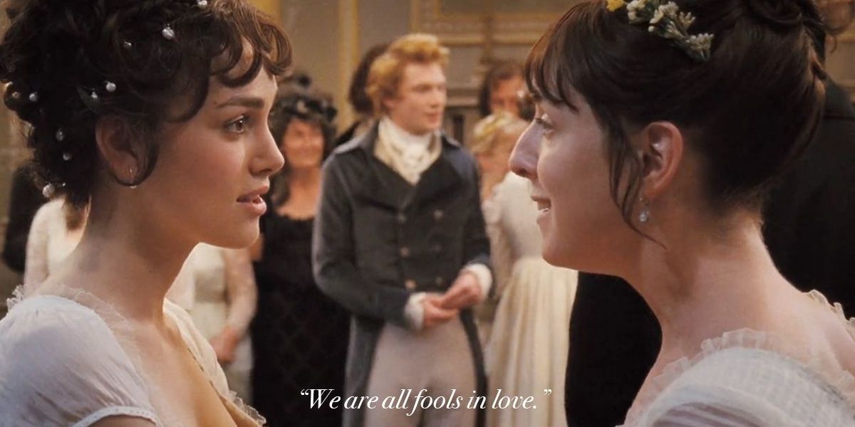 Pride and Prejudice Charlotte and Elizabeth at the dance with quote