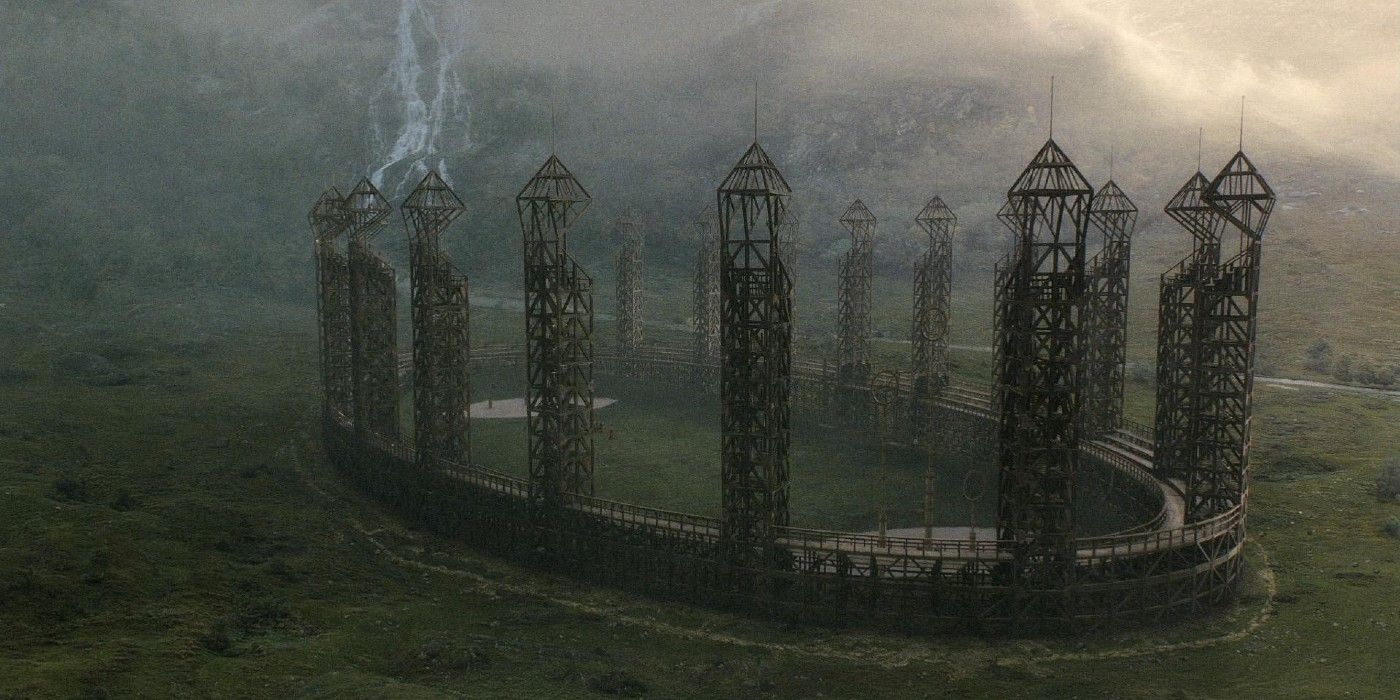 The Quidditch Pitch in the Harry Potter franchise
