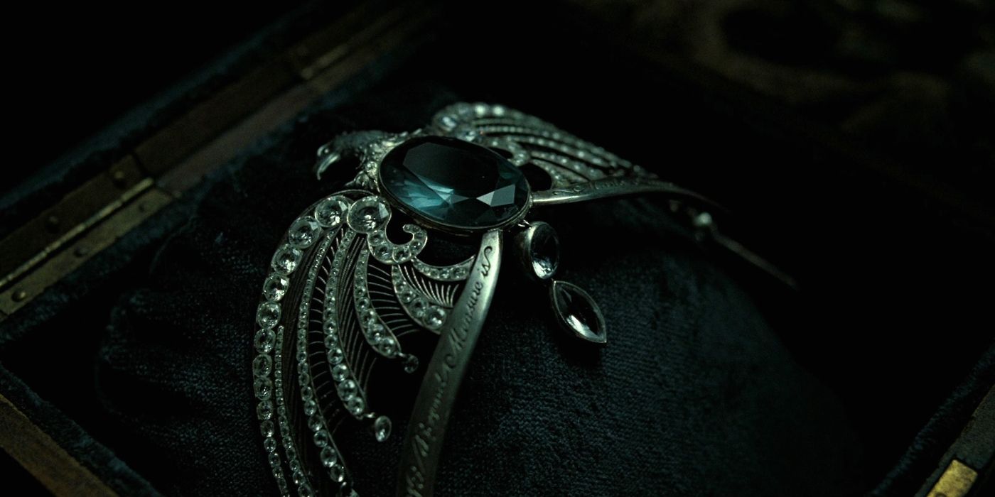The lost diadem of Rowena Ravenclaw in a box in Harry Potter and the Deathly Hallows