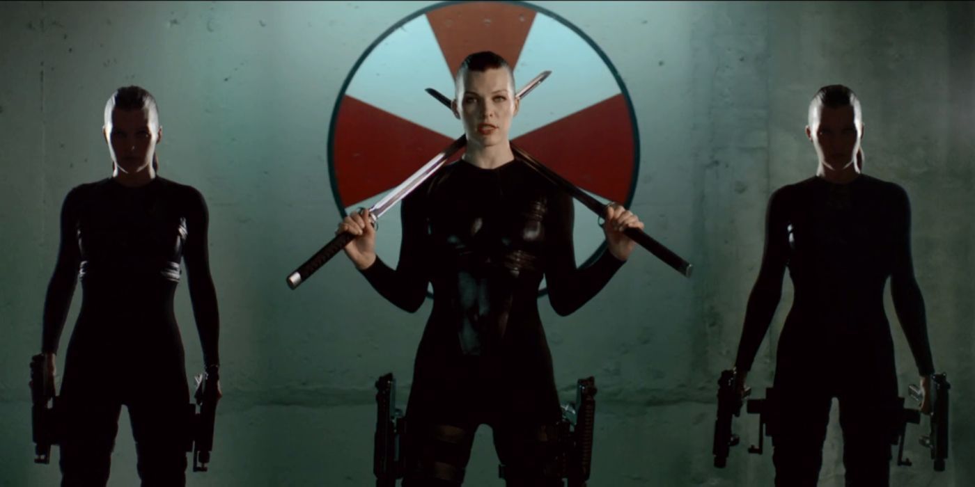 Resident Evil Retribution Alice with Clones in Tokyo