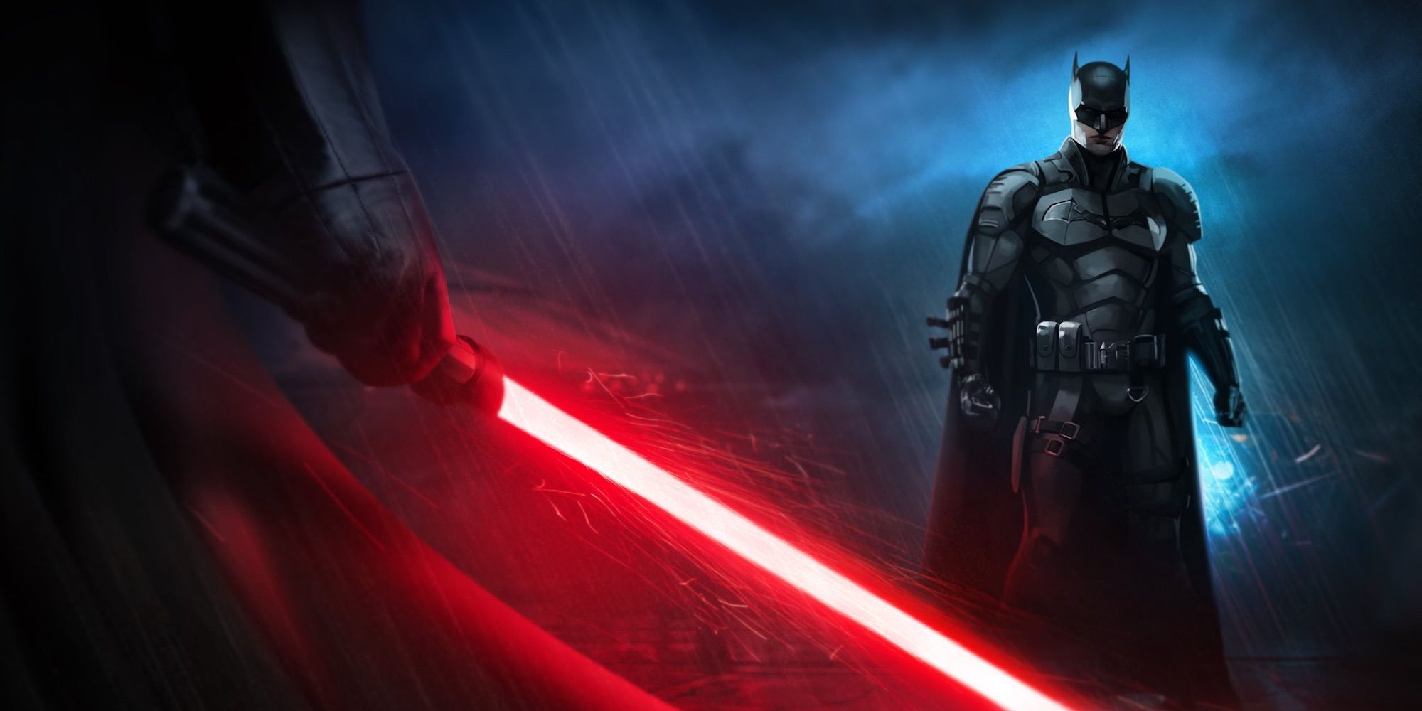 Star Wars vs DC Fan Art Imagines Epic Darth Vader & Batman Showdown