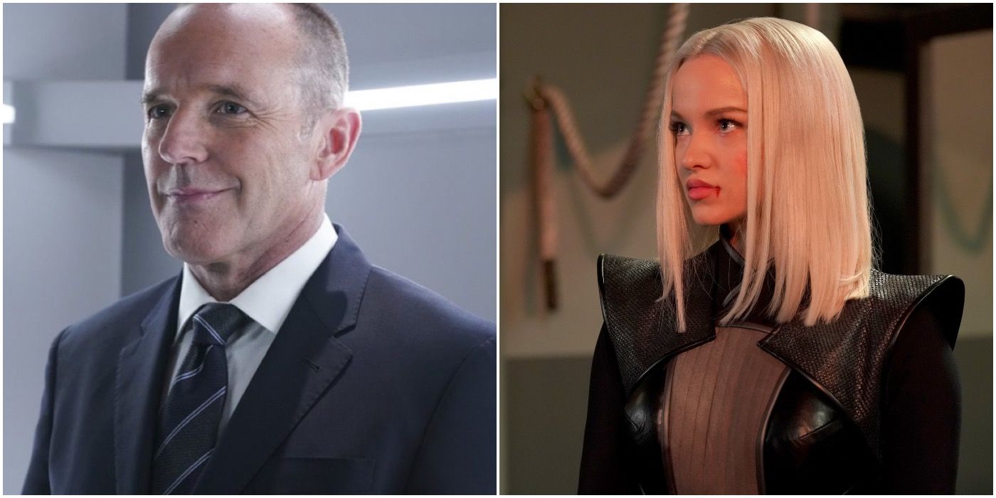 Clark Gregg as Phil Coulson and Dove Cameron as Ruby Hale on Marvel's Agents of SHIELD