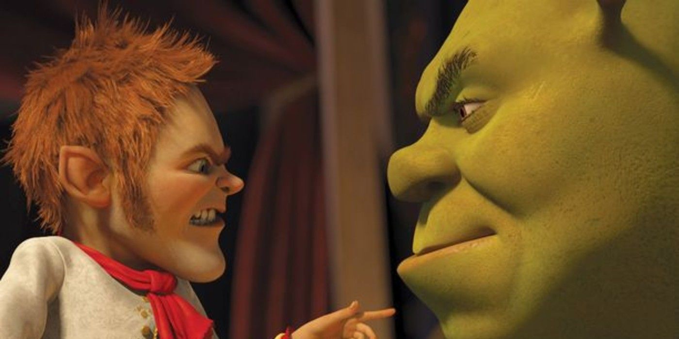 Rumpelstiltskin and Shrek in Shrek Forever After