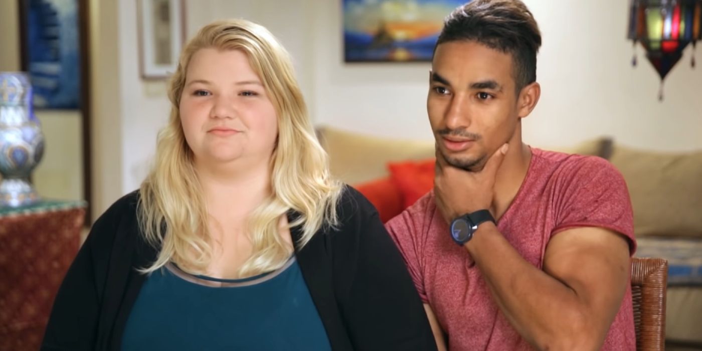 Nicole Nafziger: TLC: 90 Day Fiancé sitting on couch talking to cameras
