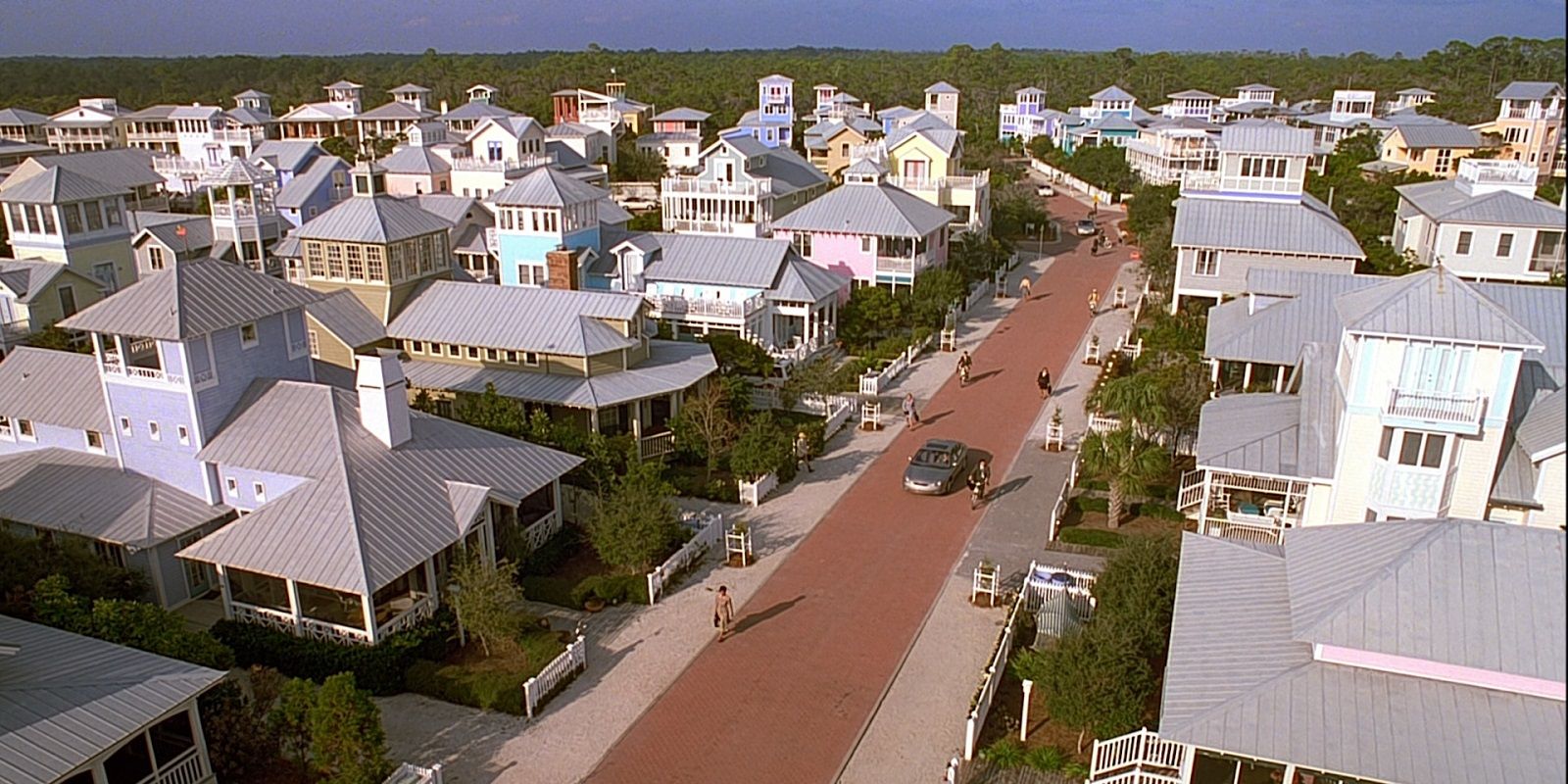 The town of Seahaven in The Truman Show