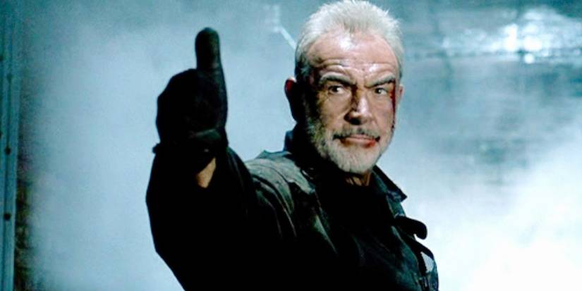 Sean Connery as John Mason giving a thumbs up in The Rock