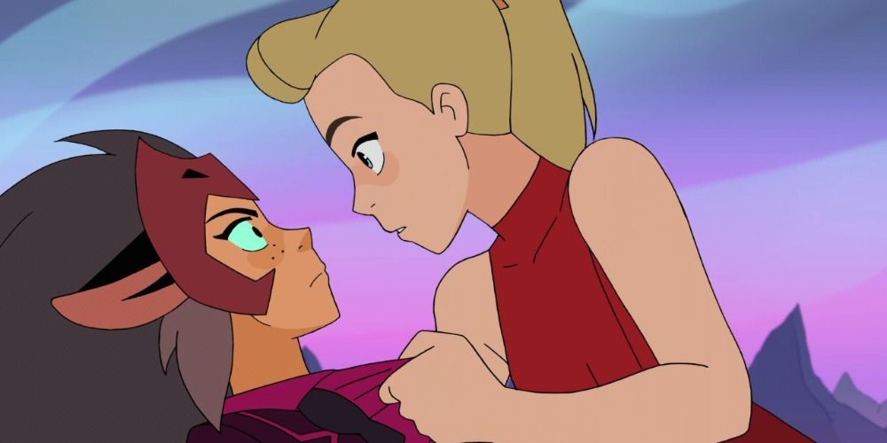 Catra and Adora in She-Ra and the Princesses of Power