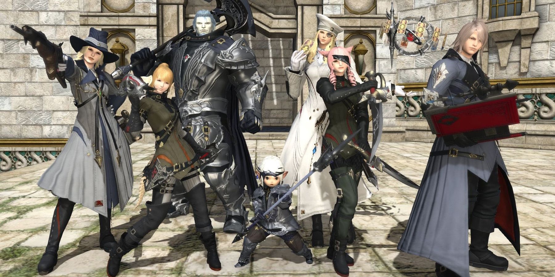 Shire weapons and armor in Final Fantasy XIV