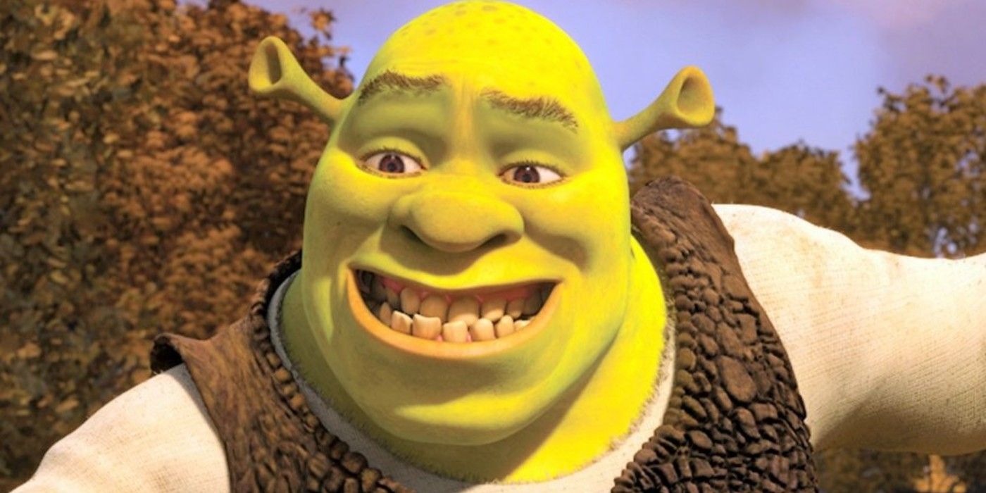 Shrek grimaces into the camera