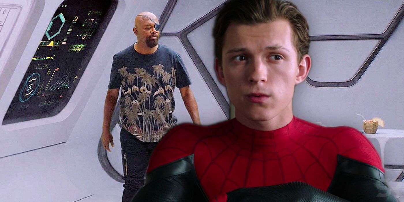 Spider-Man Far From Home and Nick Fury Sword