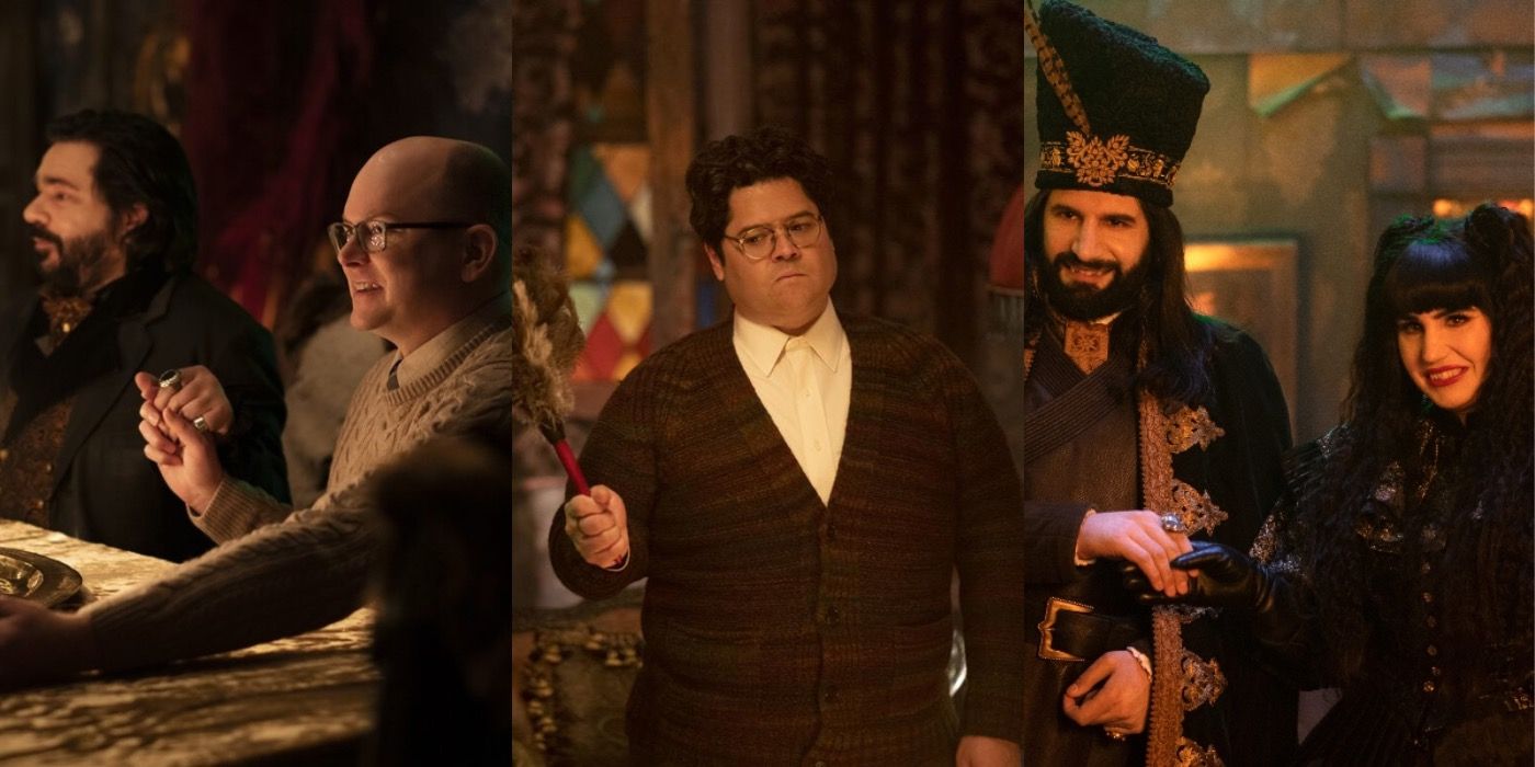 Split image showing the main characters of What We Do In The Shadows