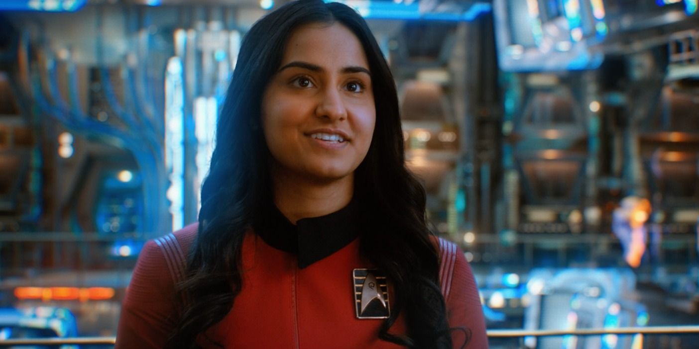 Cadet Thira Sidhu (Amrit Kaur) in the web show &quot;Star Trek: Short Treks.&quot;