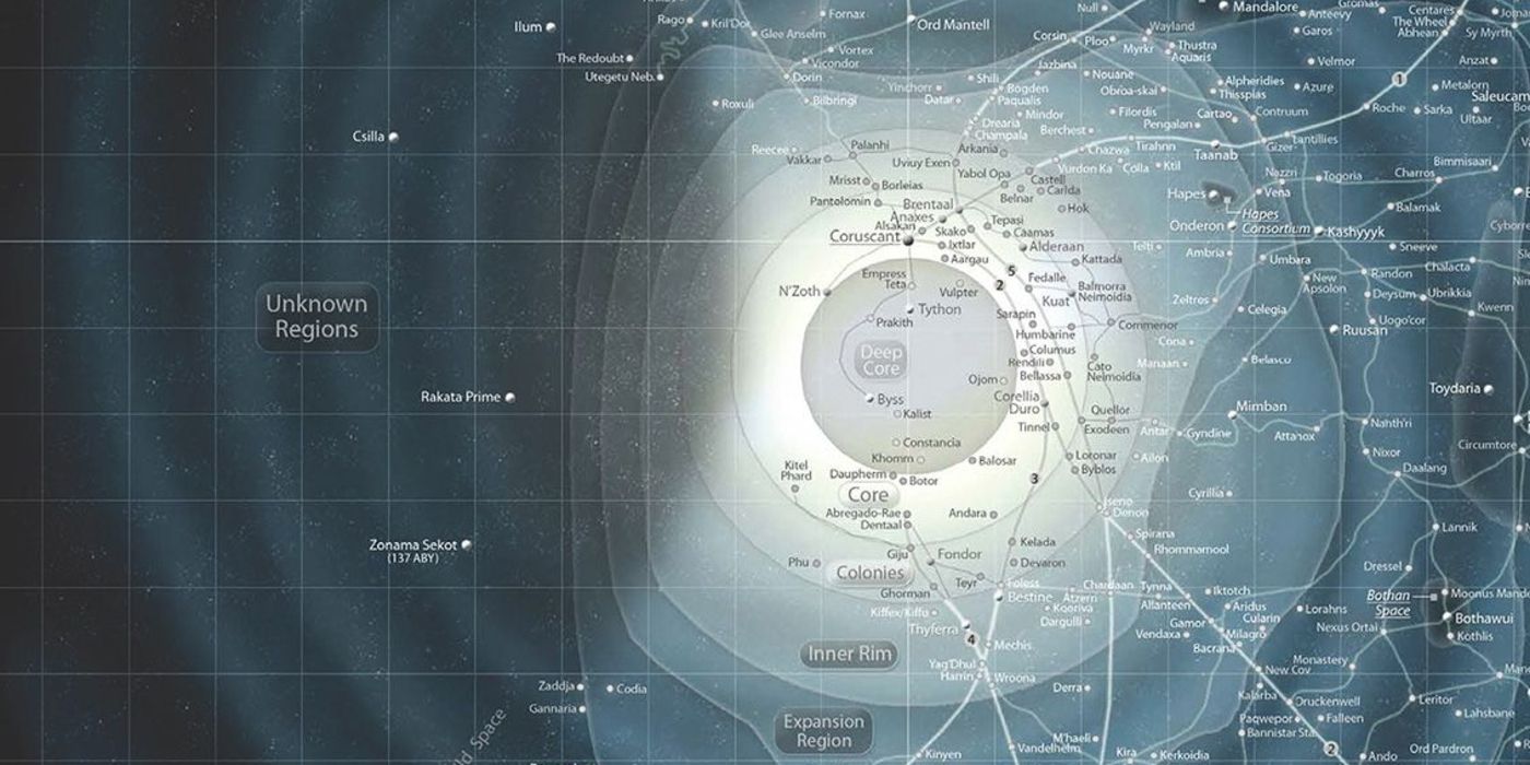 Star Wars Galaxy Map Cropped Unknown Regions