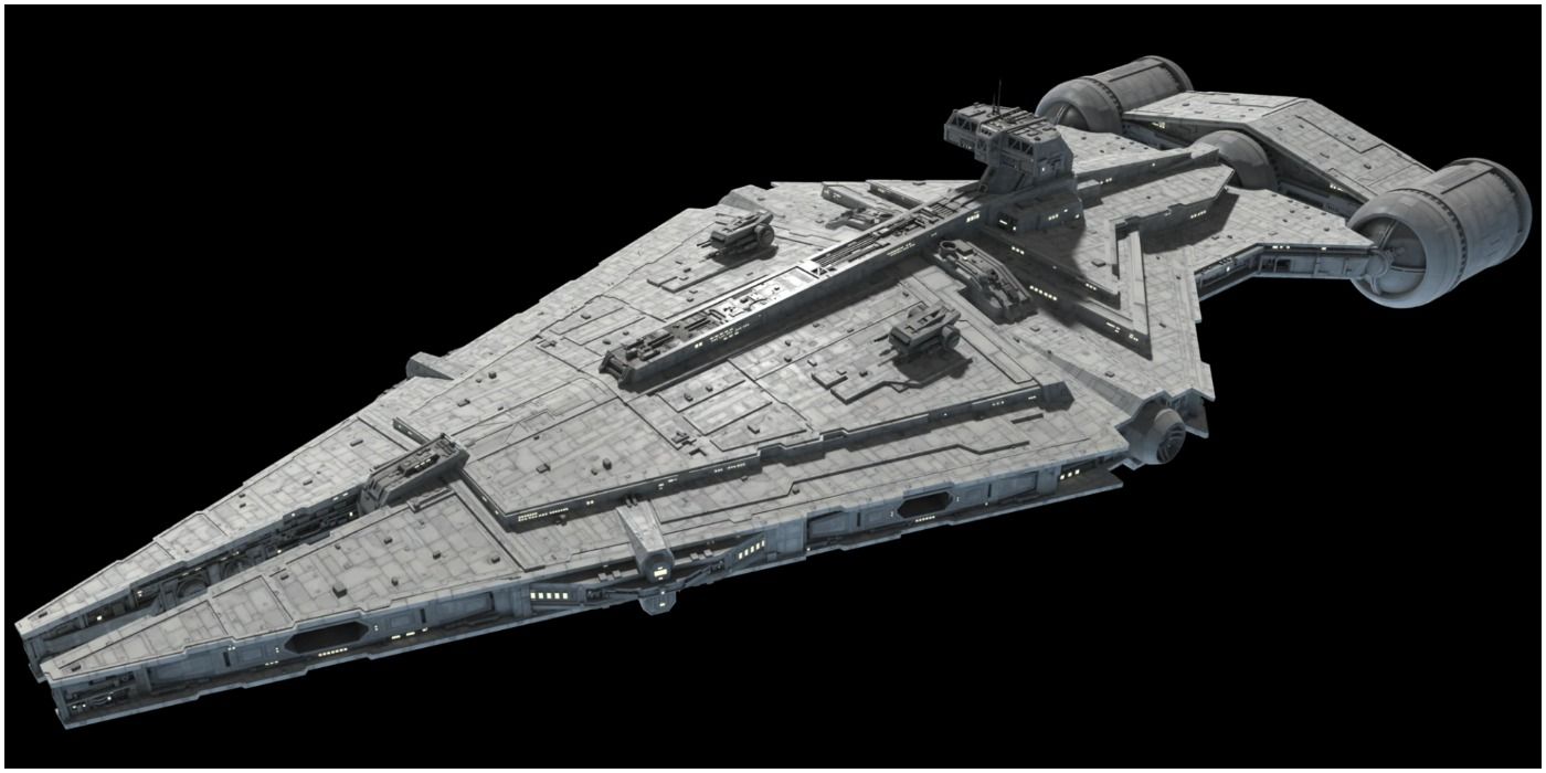 Imperial Light Cruiser concept art from Star Wars.