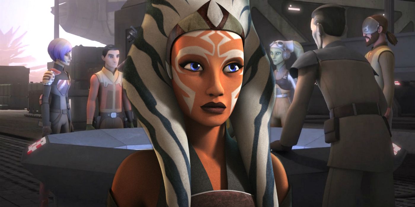 Ashoka Tano in a promotion image from Star Wars Rebels