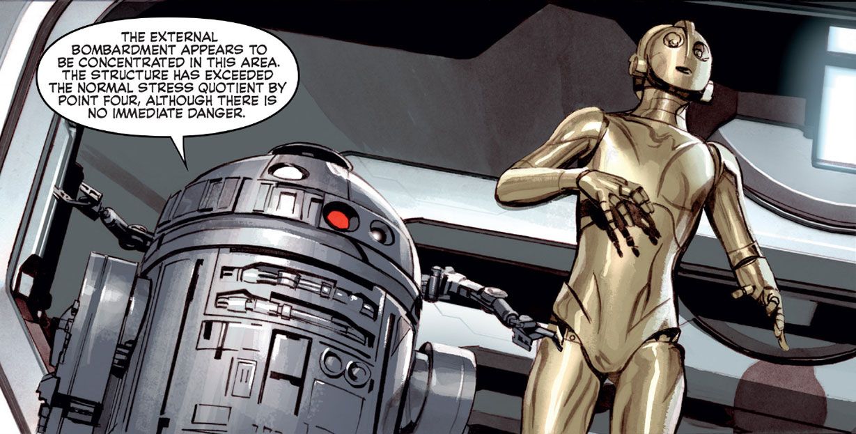R2-D2 speaks in George Lucas's original rough draft of Star Wars.