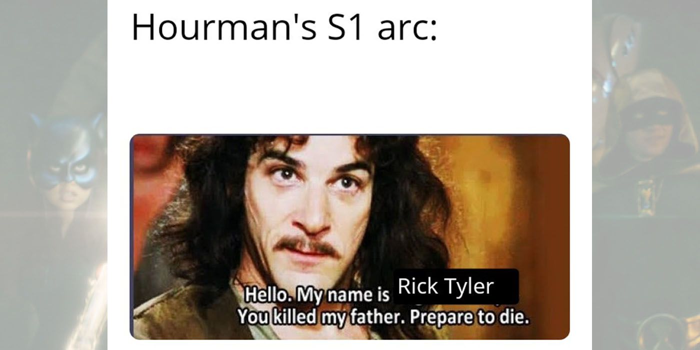 Inigo Montoya and his &quot;You kill my father... &quot; line. Inigo is replaced with Rick Tyler.