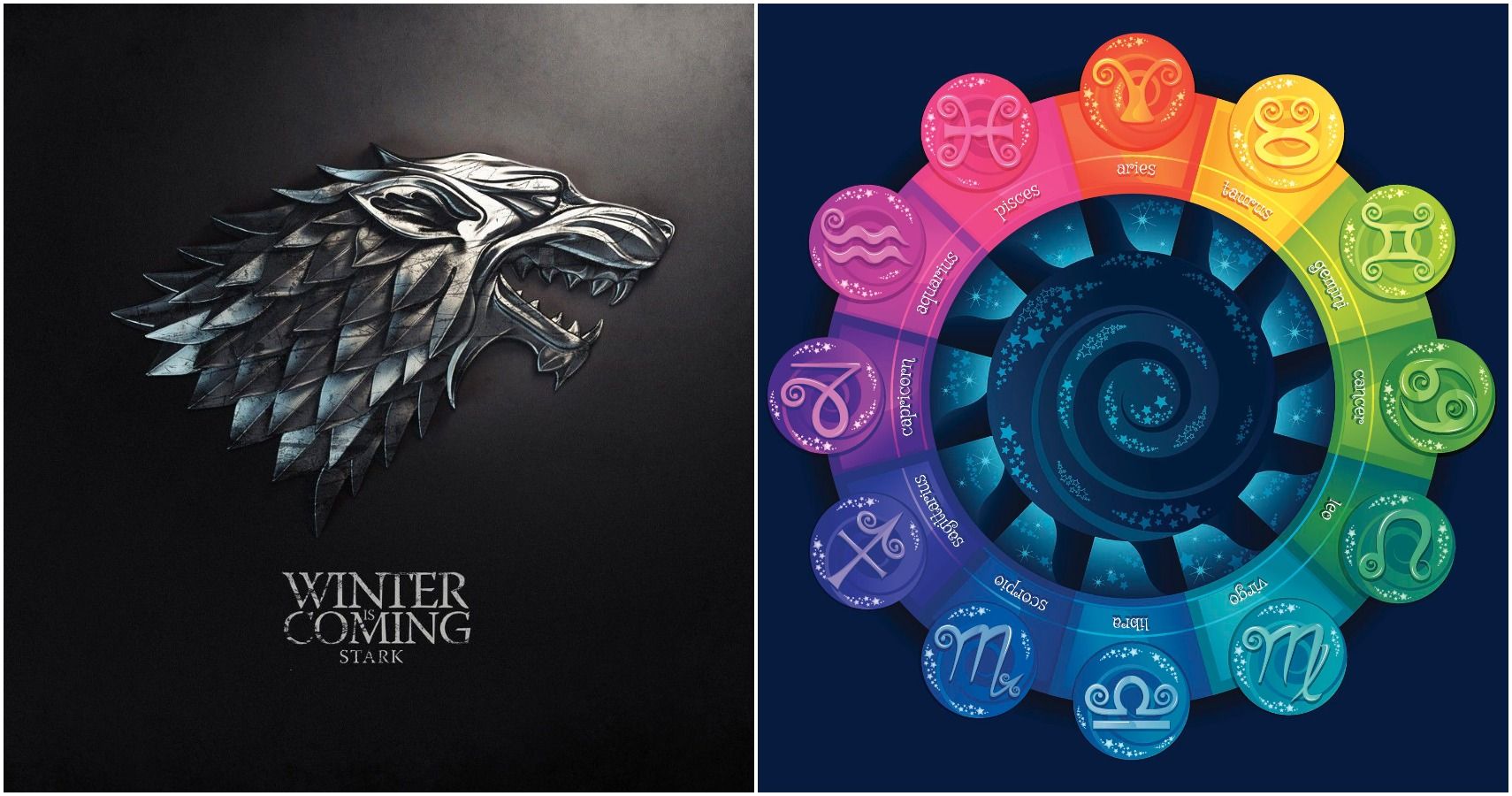 House Stark sign Game of Thrones Zodiac feature