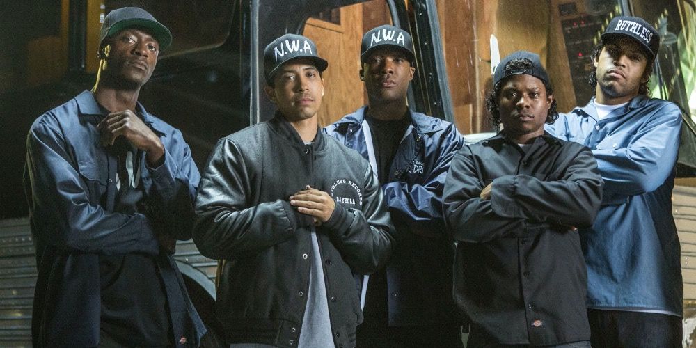 The cast of Straight Out Compton