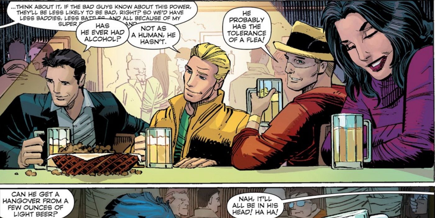 Superman Drunk JLA