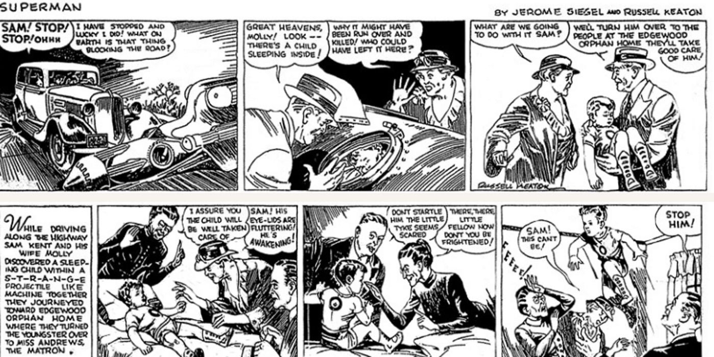 Superman Russell Keaton Jerry Siegel Time Traveler