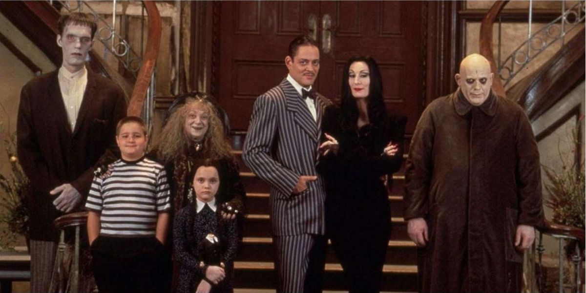 The Addams family in a family photo
