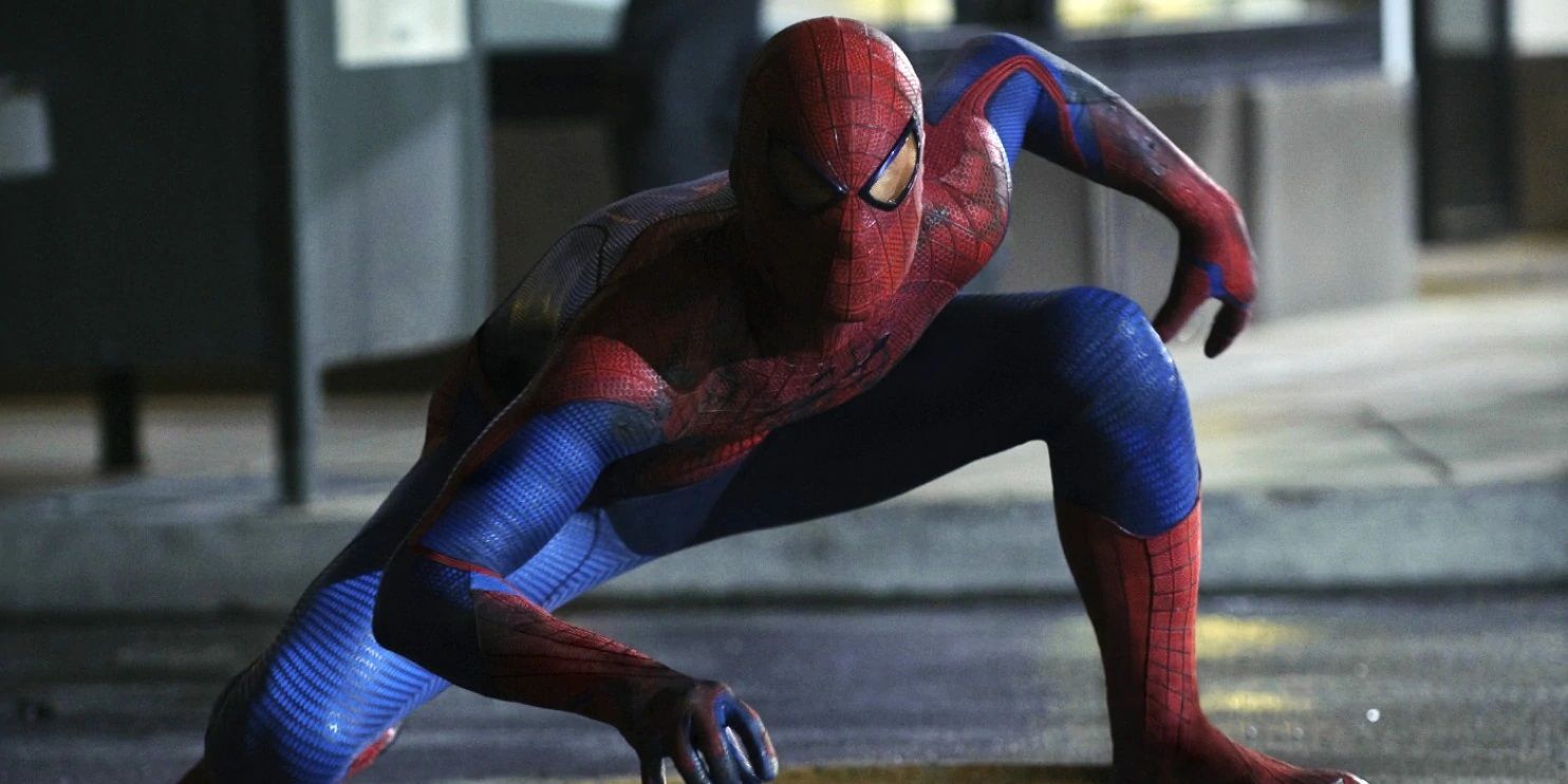 Andrew Garfield's Spidey in costume in The Amazing Spider-Man
