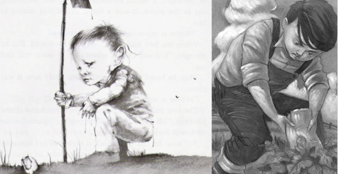 The Big Toe illustration comparison between Stephen Gammel and Brett Helquist