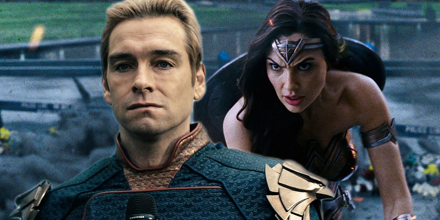 The Boys Homelander and Wonder Woman in Justice League