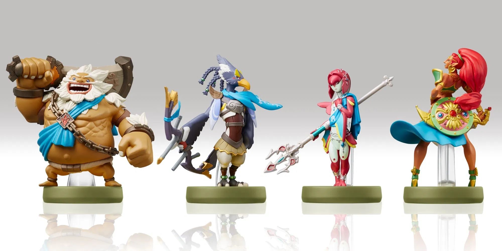 The Champion Amiibo set from The legend of Zelda: Breath of the Wild.