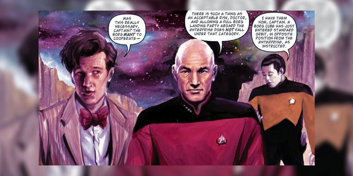 The Doctor and Picard talk