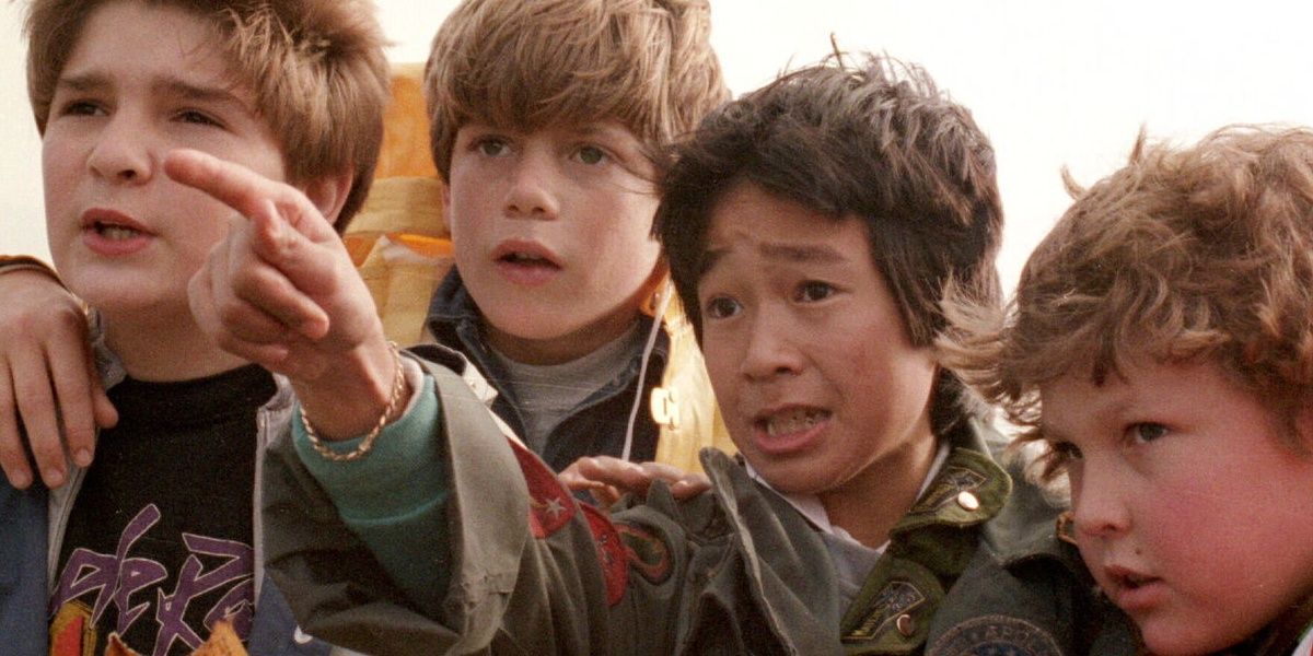 Cast photo from The Goonies