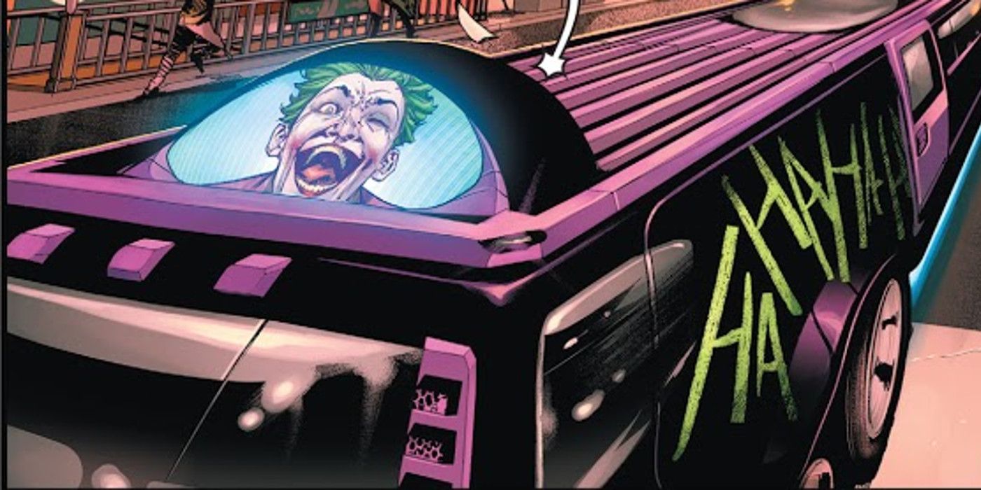 The Jokermobile in Batman 99