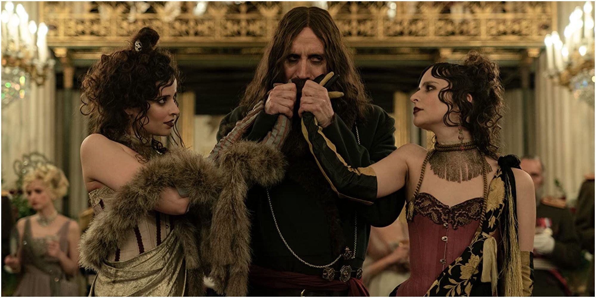 The villain Rasputin (Rhys Ifans) in The King&rsquo;s Man
