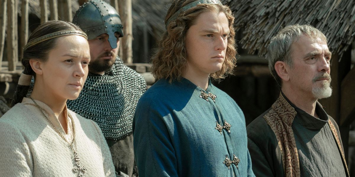Eliza Butterworth as Lady Aelswith in The Last Kingdom