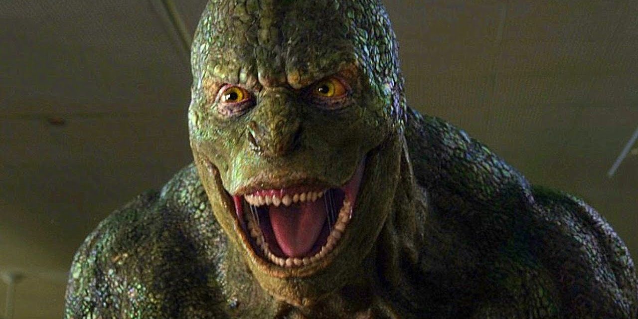 The Lizard roaring in The Amazing Spider-Man
