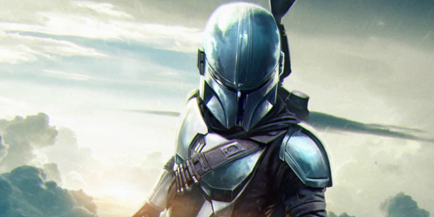 The Mandalorian Wields The Darksaber In Season 2 Fan Poster